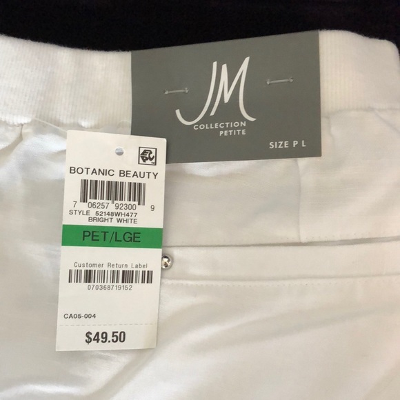White Linen Pant - Picture 1 of 4